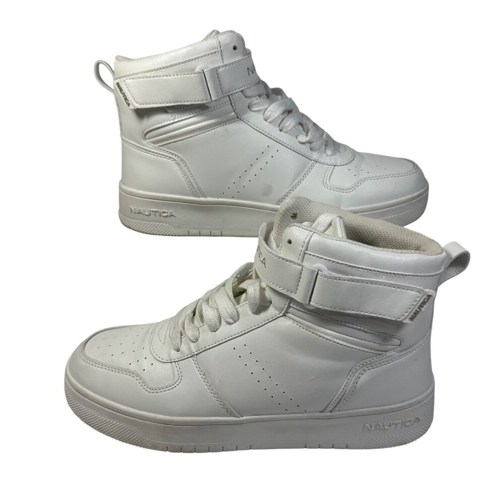 Nautica High-Top White Sneakers Mens 9 Shoes Casual Footwear